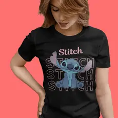 Blusinha Stitch Feminina Várias Cores