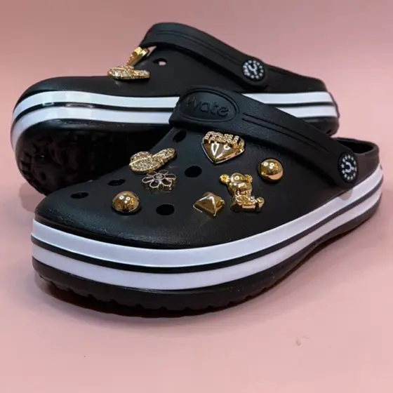 Nova Sandália Feminino Chinelo Babuche Low C/ Acessórios Leve e Confortável
