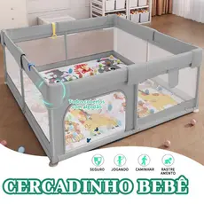 Cercadinho Bebê Grande Chiqueirinho Infantil Cercado Portátil Dobrável de Seguro e Protegido