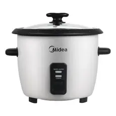 Panela de Arroz Elétrica Midea 2,5L 7 Xícaras Com Tampa de Vidro e Cozimento a Vapor