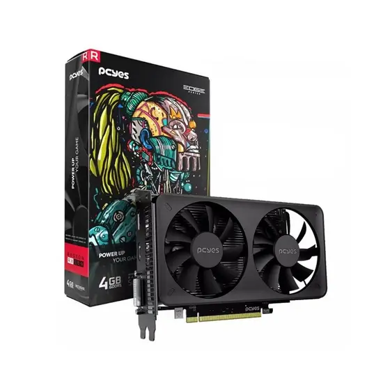 Placa de Vídeo PCYes RX 550 4GB GDDR5 128 Bits Dual Fan HDMI DVI DP PCIe 3.0