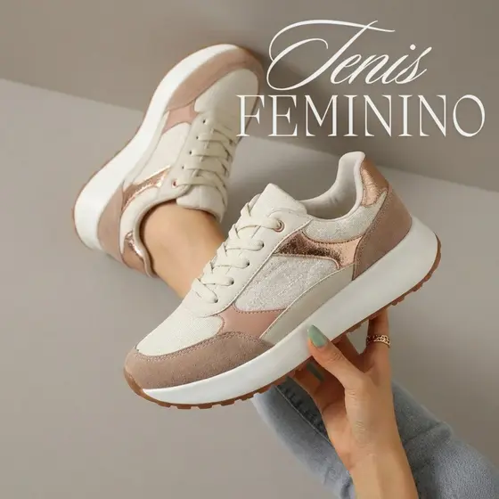 Tênis Feminino Leve e Chique: Perfeito para Combinar com Qualquer Look do Seu Dia a Dia