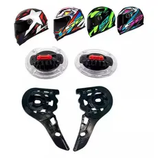 Reparo Kit Suporte Vision Viseira Capacete Ls2 Ff358 fw3 gt gtn gtx BOTÃO TRANSPARENTE OU PRETO