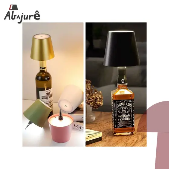 Abajur LED DIY Luminária Garrafa Lâmpada De Led Portátil Recarregável Para Garrafa Bottle Lamp