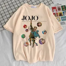 Camiseta Jojo bizarre aventure Camisa Manga Blusa Unissex y2k Blusa Algodão do P ao Pluz size G3