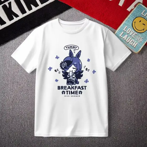 Camiseta Algodão Umamusume blusa jogo japonês anime Camisa do infantil ao G3 plus size