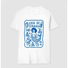 Camiseta Cria de Iemanjá Ana Paula BBB Camisa Umbanda Candomblé Blusa do infantil ao G3 Plus size