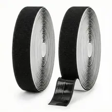 Velcro Com Adesivo Dupla Face Autocolante 10m X 5cm - Preto