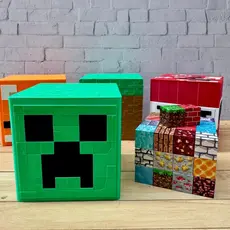 50 Blocos Magnéticos Em Caixa Decorativa Para Guardar Colecionar Bloquinho Montagem Construção