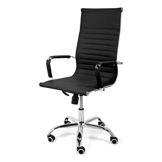 Cadeira Presidente Escritório Ergonômica Esteirinha Couro Sintético – Sistema Relax