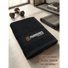 Toalha Personalizada com Logo | Kit 10 Unidades Lavabo Academia Brinde Profissional