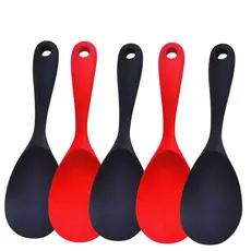 Colher Arroz Silicone Panela Elétrica Antiaderente Multiuso Preparar Servir Kit C/02, 03 Ou 05 Pç