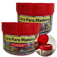 Cera Para Madeira Em Pasta De Abelha Carnaúba Incolor Para Lustrar Conservar Brilho Proteção