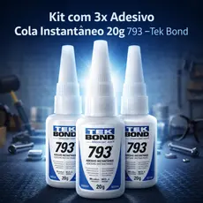Kit 3 Colas Instantanea TekBond 793 SuperBonde 20g Multiuso