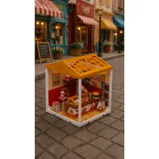 Mini Loja de Montar com Acessórios – Mini Lanchonete ou Mini Cafeteria Coffee Brinquedo Criativo☕🥪✨