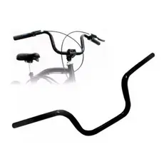 Guidão Bicicleta Tipo CG Titan Preto 22.2mm Resistência e Conforto na Pilotagem Bike Motorizada