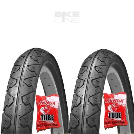 Pneu Aro 26x1.95 KENDA K90 Liso Slick Balao Bicicleta Bike Mtb Urbana + Câmara de Ar Original KENDA