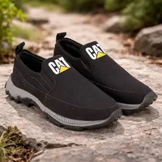 Tênis Caterpillar Slip On Masculino Adventure Preto Confortável Antiderrapante