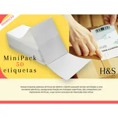 50 Etiquetas Térmicas Adesivas Para E-commerce 10x15