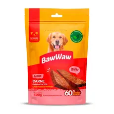Baw Waw bifinho petisco snack bifinho sabor carne p/ cães adultos médio e grande porte 500g