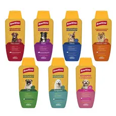 Baw Waw shampoo e condicionador p/ pet filhote adulto sênior pelos claros escuros mistos 500ml