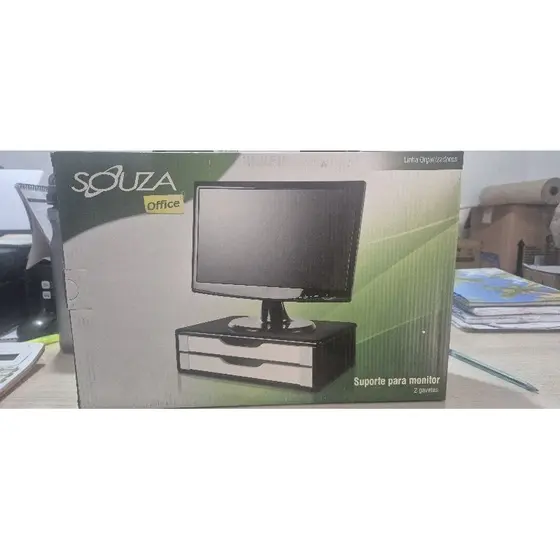 Suporte para monitor 2 gavetas