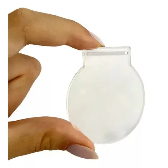 Kit 50/200 Medalhas Acrílico Cristal Redonda Lisa 5cm Decoração Enfeite Casa Premiação