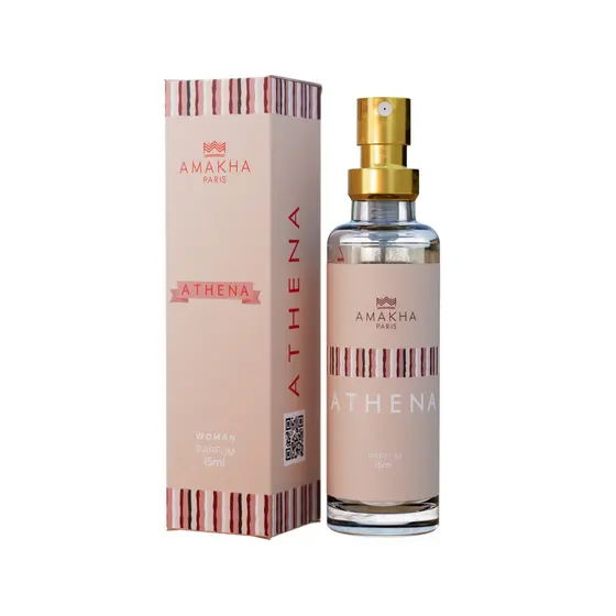 Perfume Feminino Floral para Noite Amakha Paris Athena 15ml - Marcante com Alta Projeção