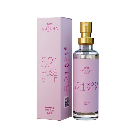 Deo Colônia Feminino 521 Vip Rosé 15ml - Amakha Paris
