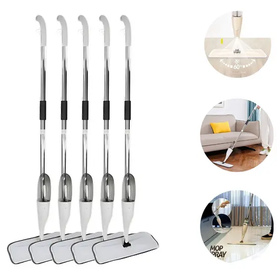 5 Mops Spray Magico 360° Esfregão Com Reservatorio Limpeza Your House