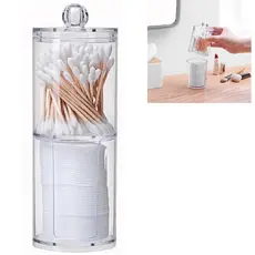 Organizador Acrílico Porta Cotonetes Algodão Banheiro