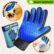Luva Mágica Pet Tira Pelos Cães e Gatos - Nanomagnética