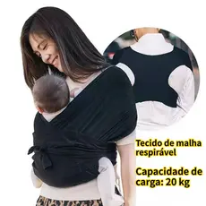 Sling de Vestir Pre Pronto Bebe Canguru Carrega Bebe Confortável Malha respirável com capacidade de carga de 20 kg