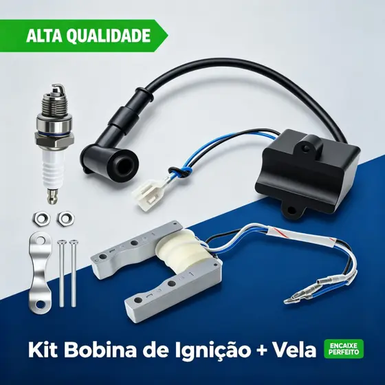 Bobina + Cdi + Vela Kxt  Bicicleta Motorizada 80cc