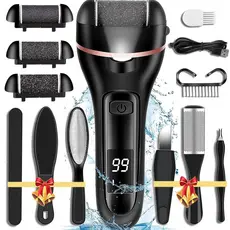 Kit Lixador De Pé Elétrico Removedor Esfoliador Para Pés Lixa Elimina Calos USB Recarregável