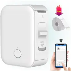Impressora De Etiqueta Térmica Portátil Sem Fio Bluetooth + 1 Rolo Etiqueta  Niimbot D110