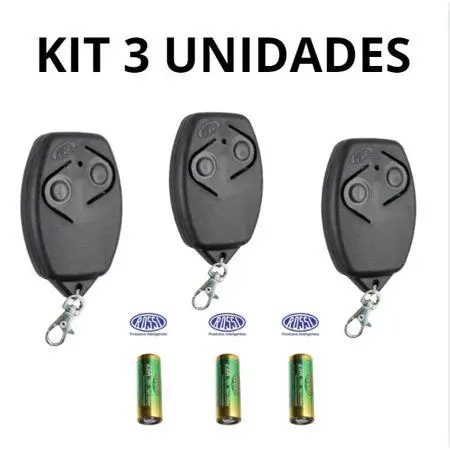 Kit 2/3 Unidades de Controle Remoto de Portão Rossi 433mhz