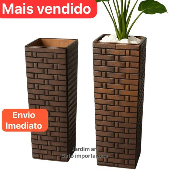 Vaso Coluna Torre Elegante 54cm ou 40cm Versátil