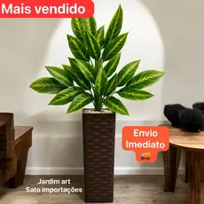 Planta Decorativa Artificial 105cm Folhas de Manga Naturais ref 3FCG