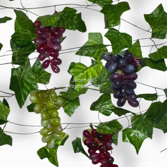 Parreira de Uvas Artificiais Realista - Decoração para Casa, Área Gourmet e Eventos