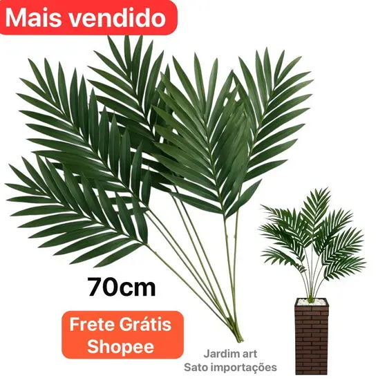 Arranjo de Palmeira Artificial p/ Vasos e Jardins Cod505
