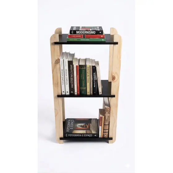 Estante Decorativa 3 Prateleiras – Suporte para Plantas, Livros e Organização Moderna