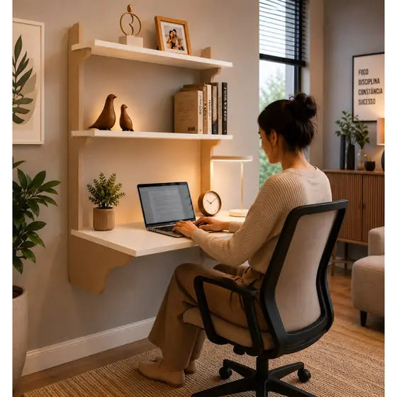 Escrivaninha Para Estudo Home Office Mesa Para Trabalho