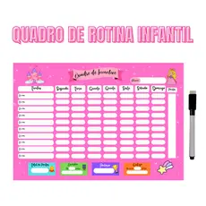 Quadro de Organização e Recompensa - Quadro De Rotina Infantil De Parede Atividade Para Incentivo