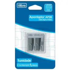 Apontador Simples 2 Furos Metal (Ref. AP06) Tilibra
