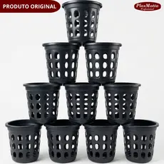 Kit Lixeira Plástico Telado 5 Litros Cesto Lixo Reforçado Resistente Casa Cozinha Banheiro