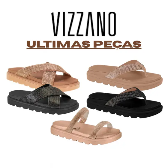 ÚLTIMOS PARES Papetes Vizzano Tratoradas – Mega Conforto + Estilo em Promoção Relâmpago