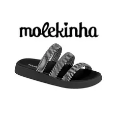 PAPETE MOLEKINHA -2358.115 TRES TIRAS COLORIDAS