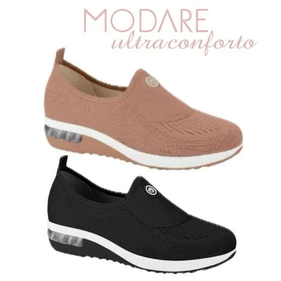 Tênis Feminino Modare 7320.217 Slip On Comfort Solado Gel Tech