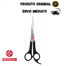 Tesoura Para Cabelo Ponto Vermelho Fio Laser 663-7 Mundial Profissional Cabeleireiro Barbeiro Corte